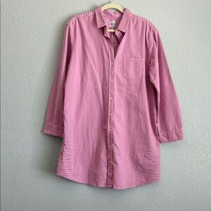 NIC+ZOE Pink Button-Up Tunic